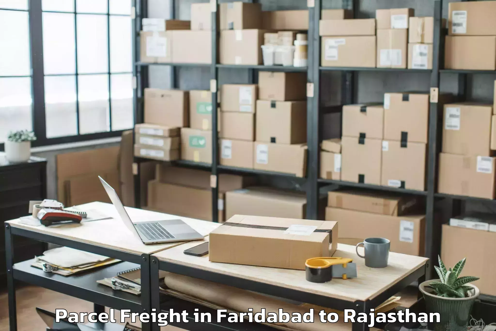 Reliable Faridabad to Dhaulpur Parcel Freight